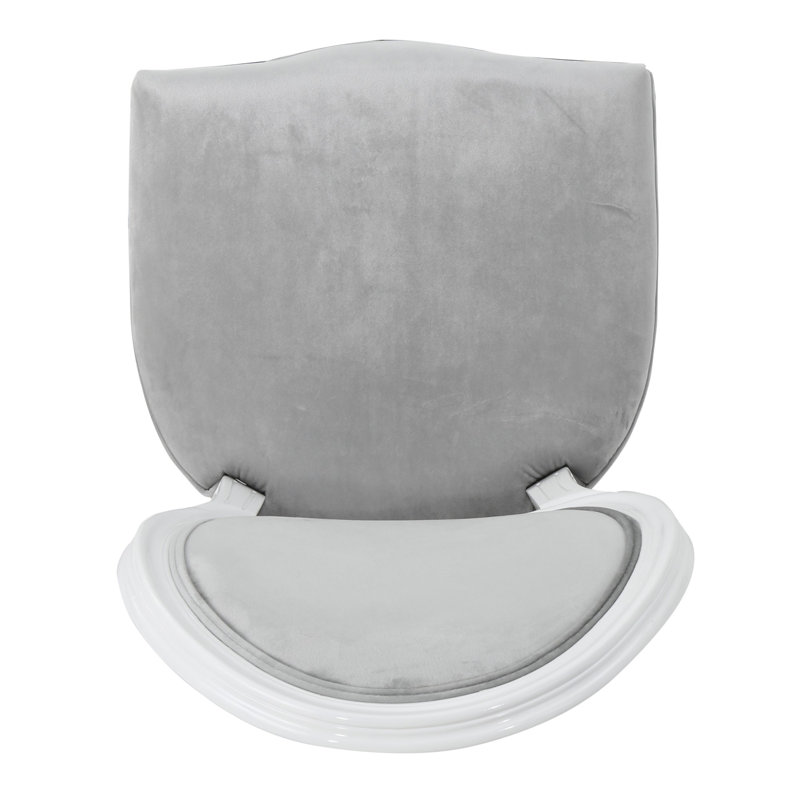 Chaise d'appoint Saratoga, Gris, Blanc