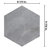 Brickyard Hex 8-1/2 In. X 9-7/8 In. Porcelain Rustic Wall & Floor Tile-87954330