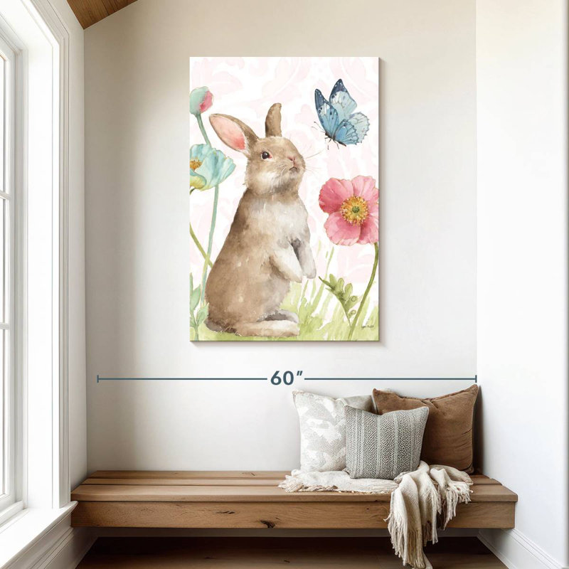 Brampt Spring Softies Bunnies Pink, 45" H x 30" W