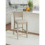 Tabouret de bar et de comptoir en bois massif Clarke