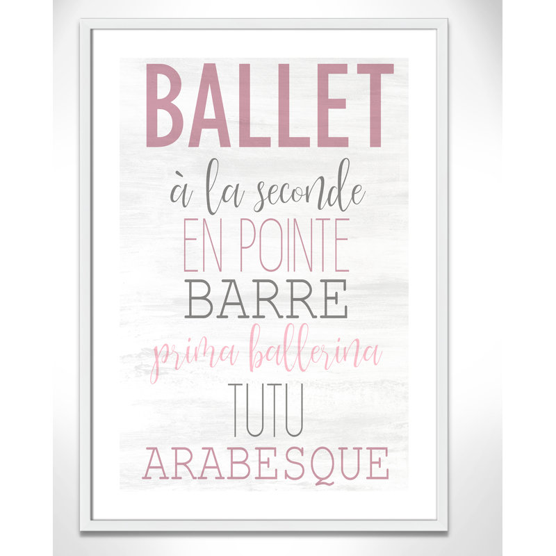 Ballet toute la journée 2, H 14 po x l 11 po x P 1,19 po, Encadré de boîte blanc