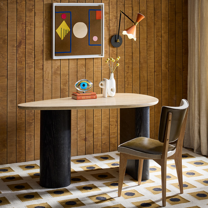 Rive Gauche Leather Upholstered Dining Chair