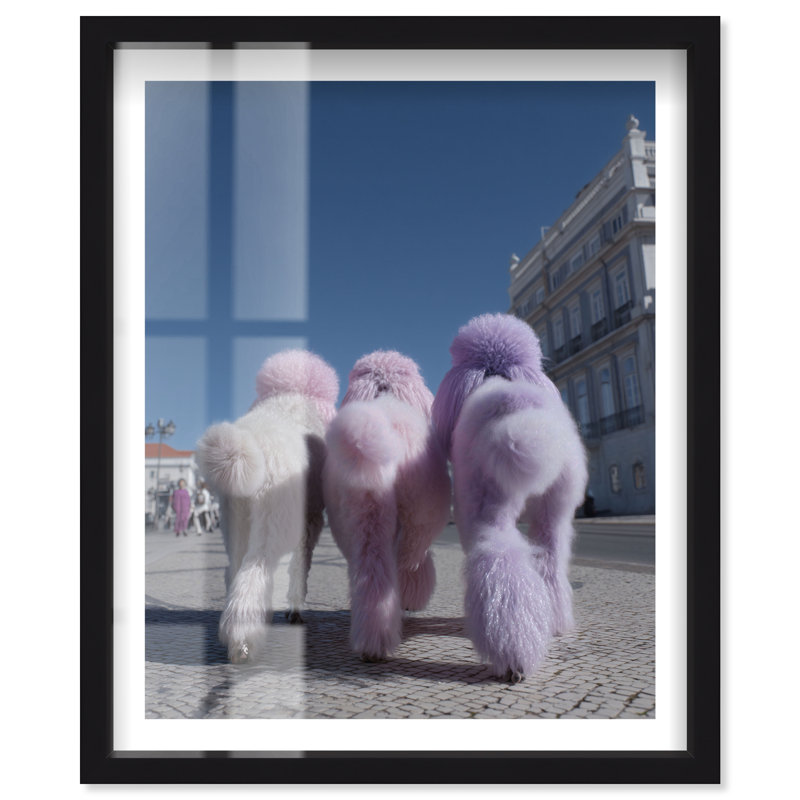Décoration murale amusante «Bubblegum Besties Shadowbox» par Notoriart, cadre noir, 16 x 20, 21"H x 17"W, Cadre noir