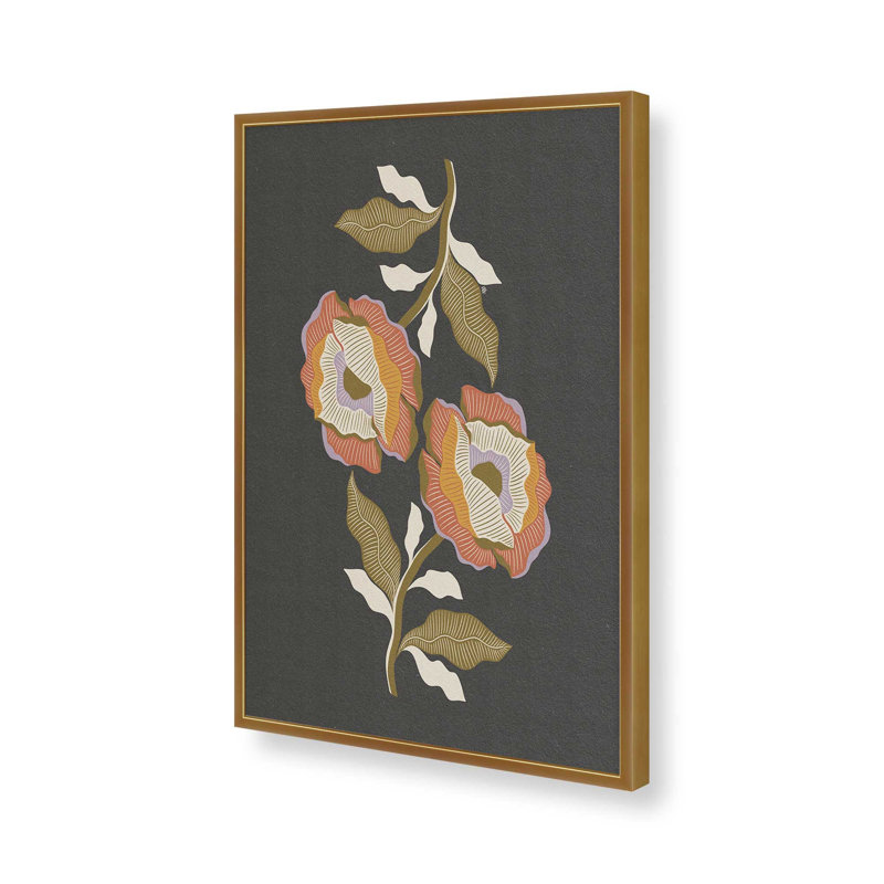 «Together II» par Garima Dhawan, reproduction d'art sur toile, 16" H x 12" W, Gold