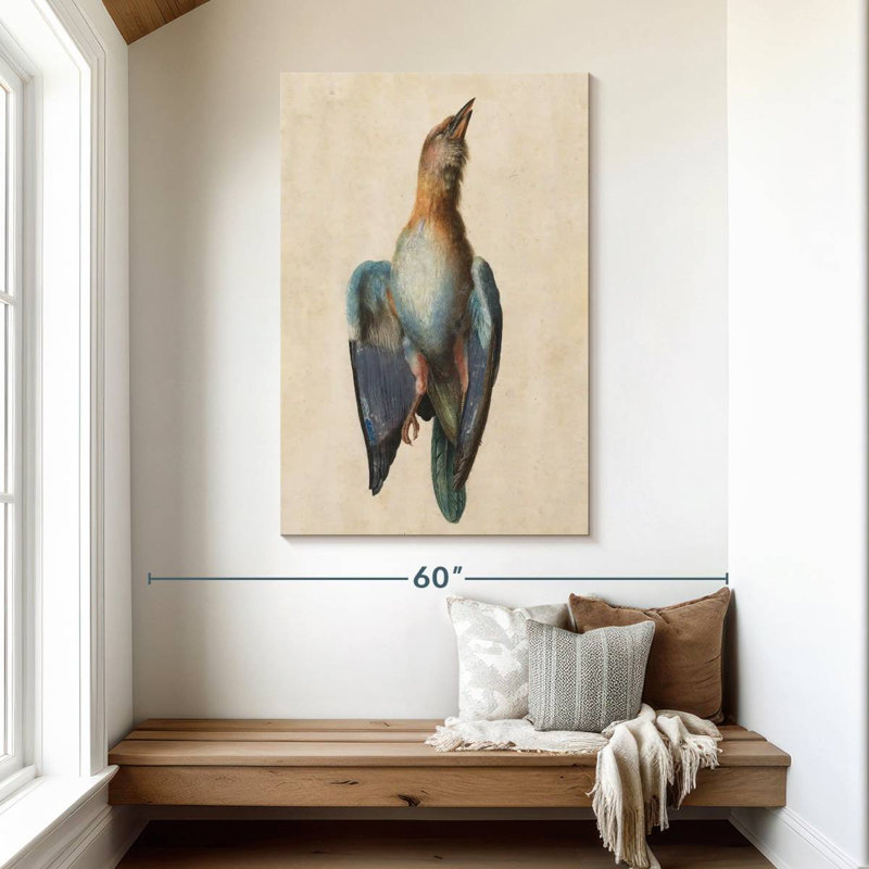 Rouleau bleu mort, 48" H x 32" W