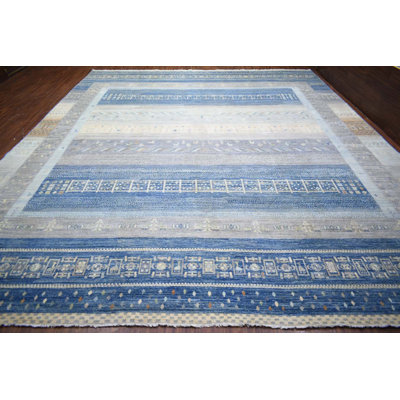 Transitional One-of-a-Kind Rectangle 12'3" X 15'2" Hand Knotted Area Rug