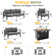 9-Person Sofa Seating Group With Fire Pit