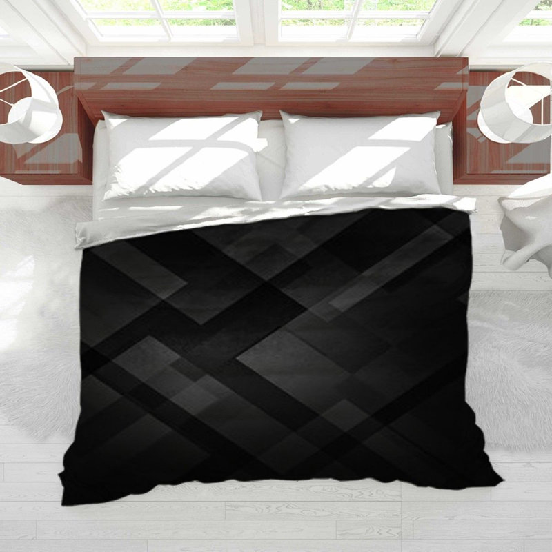 Édredon très grand triangles et formes rectangulaires, Édredon simple