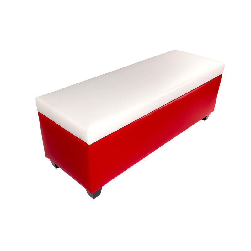 Banc de rangement pour chaussures 36 paire Kenyon, Gris clair / Blanc