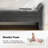 Elizabeth Modern 57"W Chenille Fabric Easy Assembly Upholstered Bench-1295061791