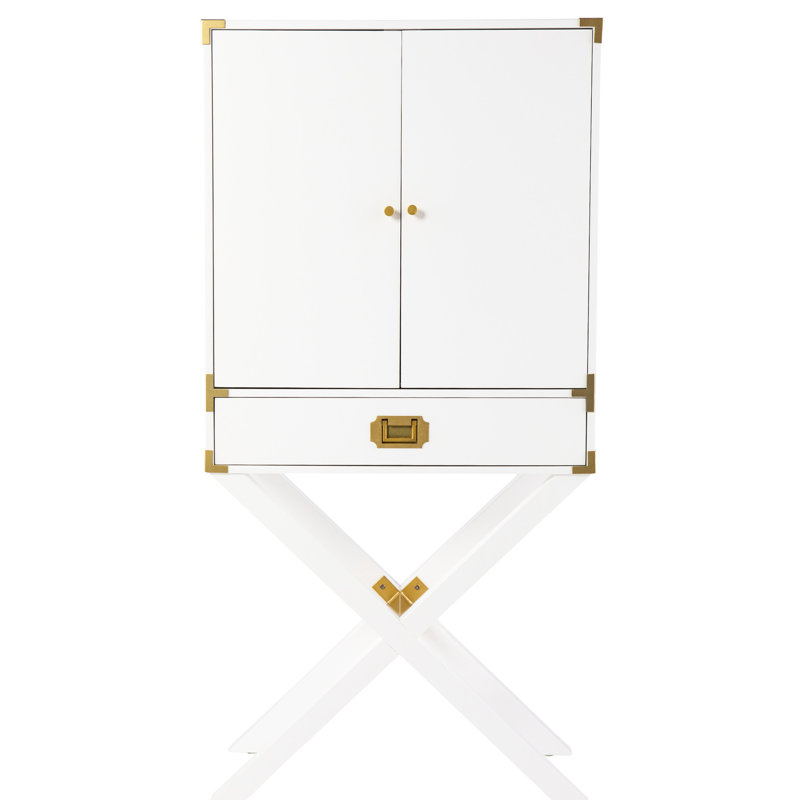 Spacious Bar Cupboard - White , 34 In Package Width, Entertain Guests Stylish Organize And With Ease