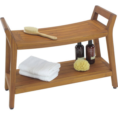 Asia Ascend 31" W Teak Shower Bench
