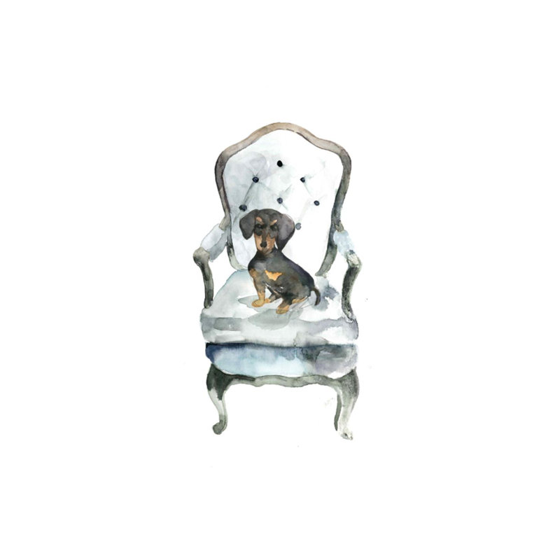 «Cosy Af après-midi III» par Michelle Bennett - impression, H 25 po x l 20 po x P 1,5 po, Mat
