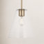 Hayden Dimmable Glass Cone Single Pendant Light