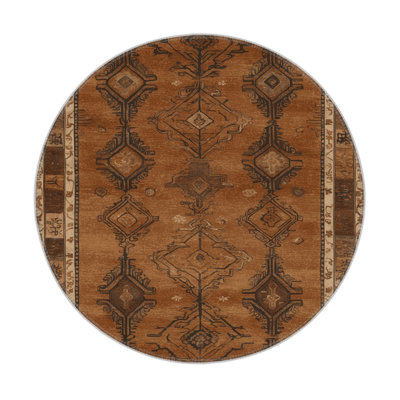 ArtDeco Brown Indoor and Outdoor Area Rug
