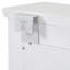 Meuble-lavabo flottant avec grand miroir et espace de rangement mural 3 tiroirs, 5 poches et crochets White Space