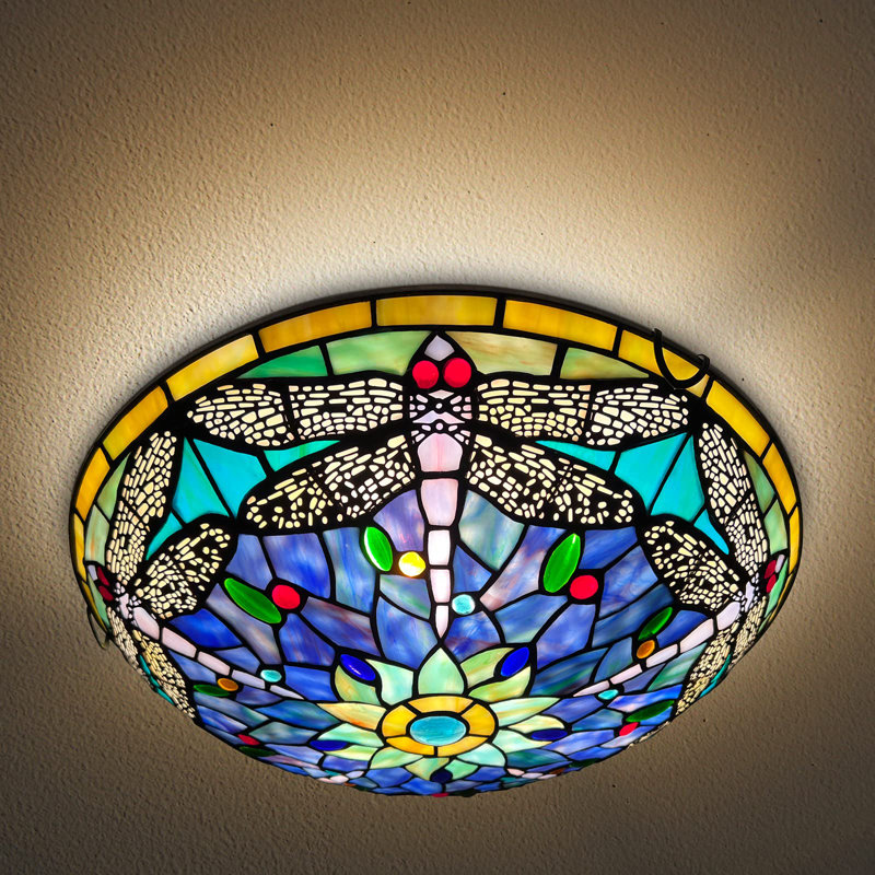 Tiffany Glass Flush Mount