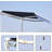 JOVNO 60'' Fabric Cover Retractable Patio Awning-63549646-63612480