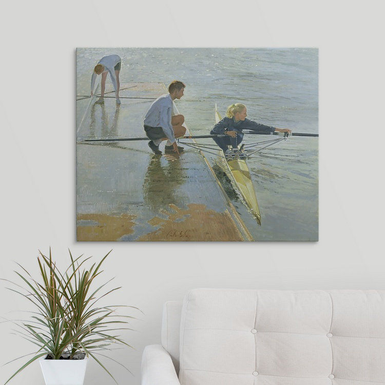 Micco " Adjustments At Henley, 1999-2000 " by Timothy Easton, 38" H x 48" W x 1.5" D, Canvas