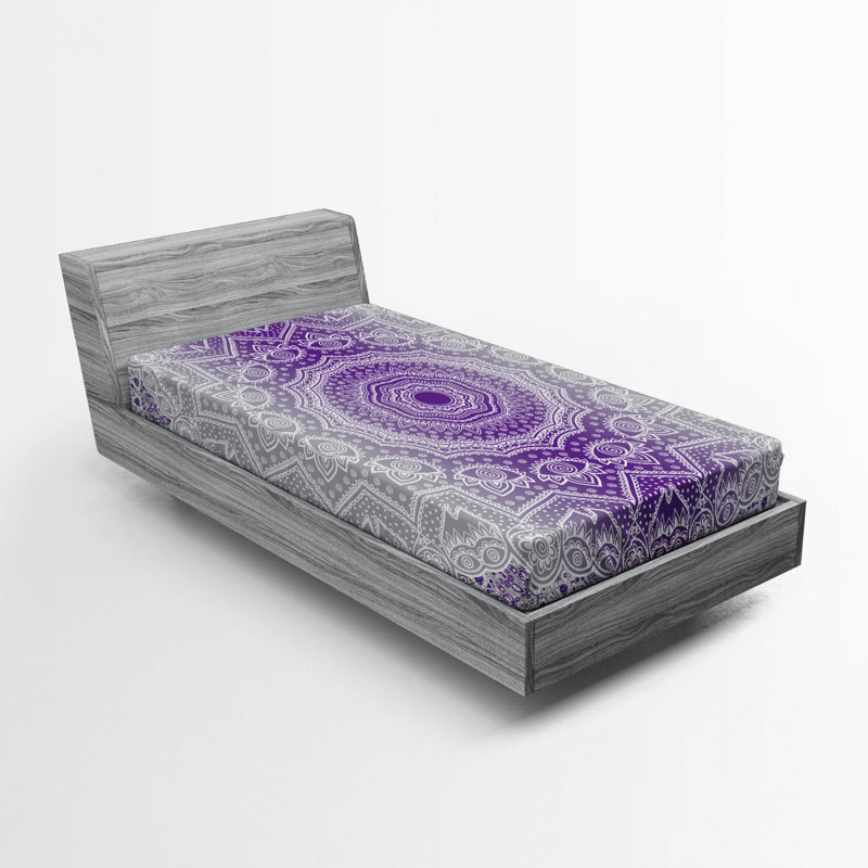 Microfiber Fitted Sheet, Twin XL Fitted Sheet, Purple