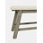 Fahrettin Rustic Distressed Pine  Upholstered Dining Bench-77096630-123187566