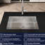 Évier de cuisine gris en acier inoxydable avec une utilisation optimale de l'espace - Conception de drain rapide encastrable 30 po x 19 19 po