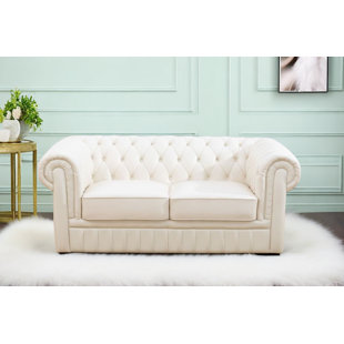 Wayfair  Leather White Sofas You'll Love in 2024