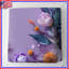 Couvre-lit mauve à motif floral mauve-123423536