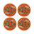 Tiger Seeing Double Orange Tabletop Set