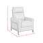 Fauteuil inclinable P2 en brun clair caillou