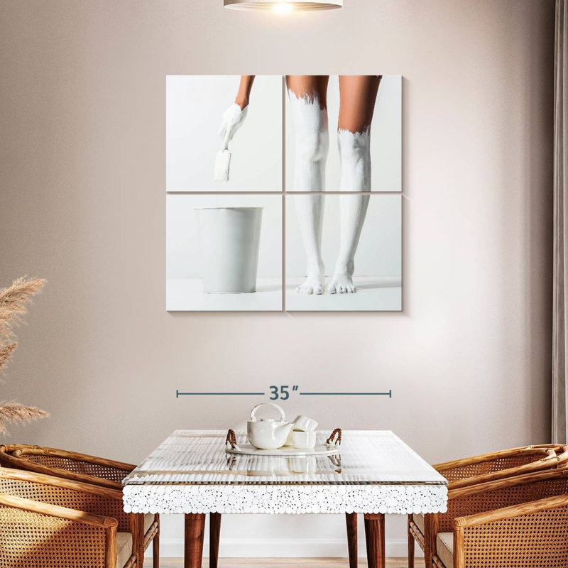 Senne Legs Painted In White, 38" H x 38" W