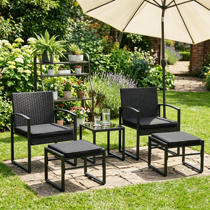 Outdoor Conversation Set with Cushions