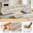 125" Modular Sectional Corner Sofa Large Chenille 7 Seater Deep Seat Couch With Cloud Ottoman & Pillows-1066500726
