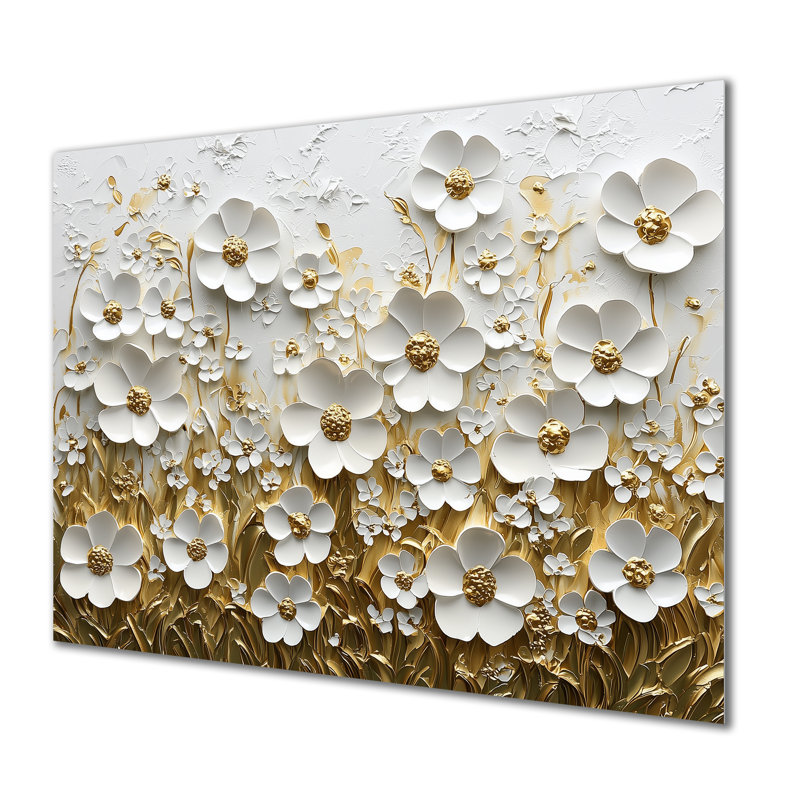 Murvin - Art mural en métal fleurs sauvages, H 12 po x l 20 po
