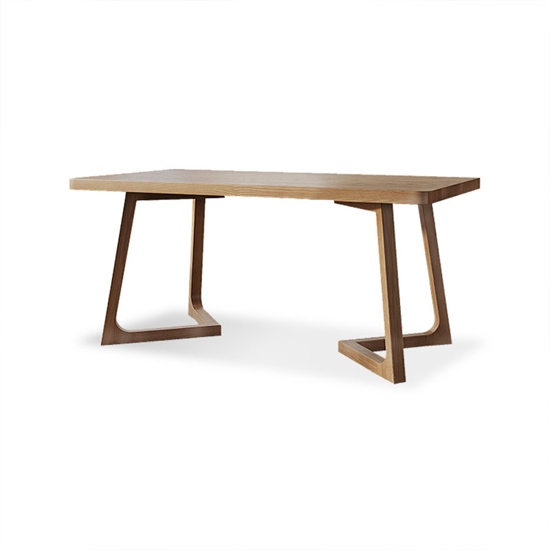 Table de salle à manger rectangulaire brune pour salle à manger / cuisine, H 29,53 po x L 55,12 po x l 27,56 po