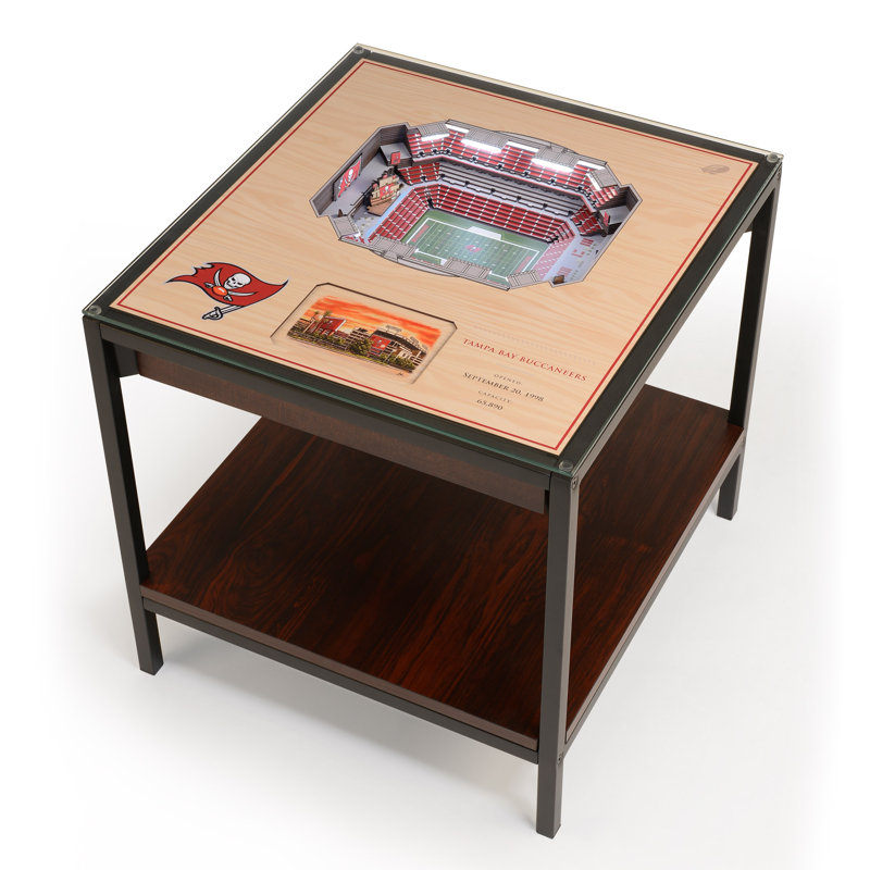 Husik NFL 25-Layer StadiumViews Lighted End Table, Tampa Bay Buccaneers