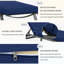 Coussin de chaise longue d'extérieur - Résistant aux intempéries, réversible, confort moelleux-57415038-57415017
