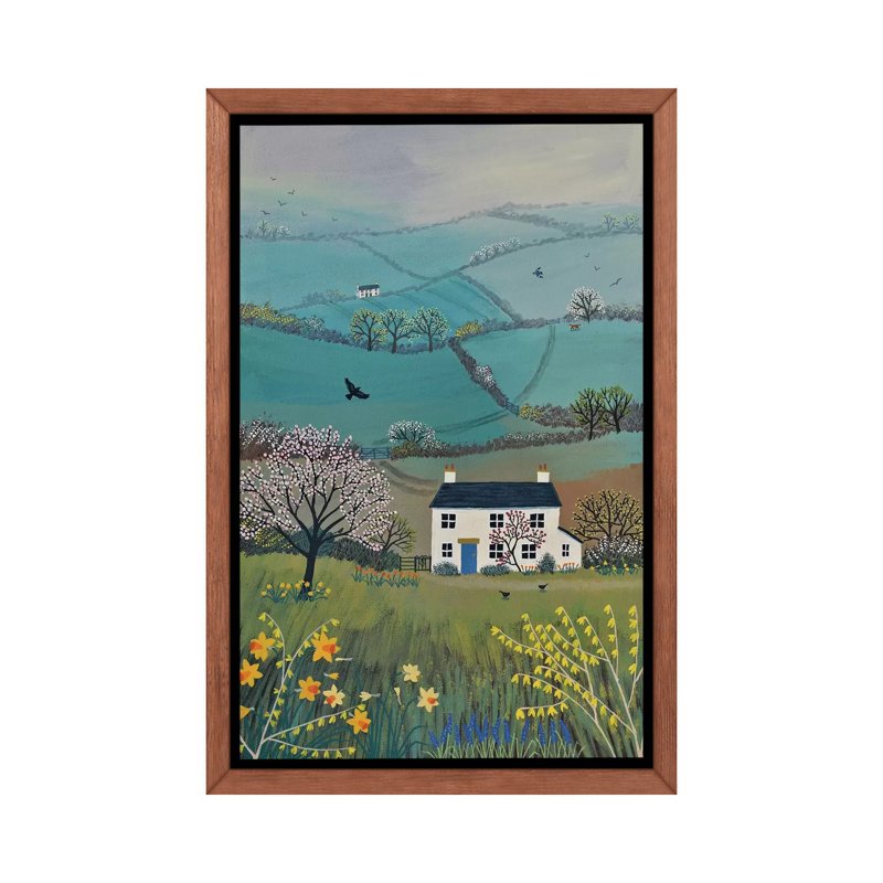 «Across Spring Hills» par Jo Grundy, reproduction d'art sur toile tendue, H 26 po x l 18 po x 1,5 po