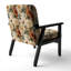 Chaise d'appoint florale Cobalt-6885424