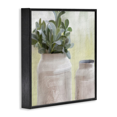 «Farmhouse Mill Can Fills with Greenery» par Kimberly Allen, peinture