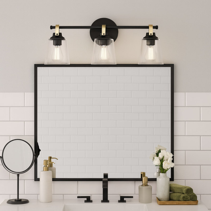 Montford 3-Light 6.25” Wide 2-Tone Vanity Light