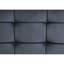 Velours gris avec revêtement en métal et coussins décoratifs de base Sandy