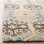 Tapis bleu clair / crème en laine touffeté à la main Posada-61339781