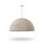 Luminaire suspendu dôme en bois Breanne - 35 po de diamètre - Blanc mat - Abat-jour blanc rétro-591606033-591606045