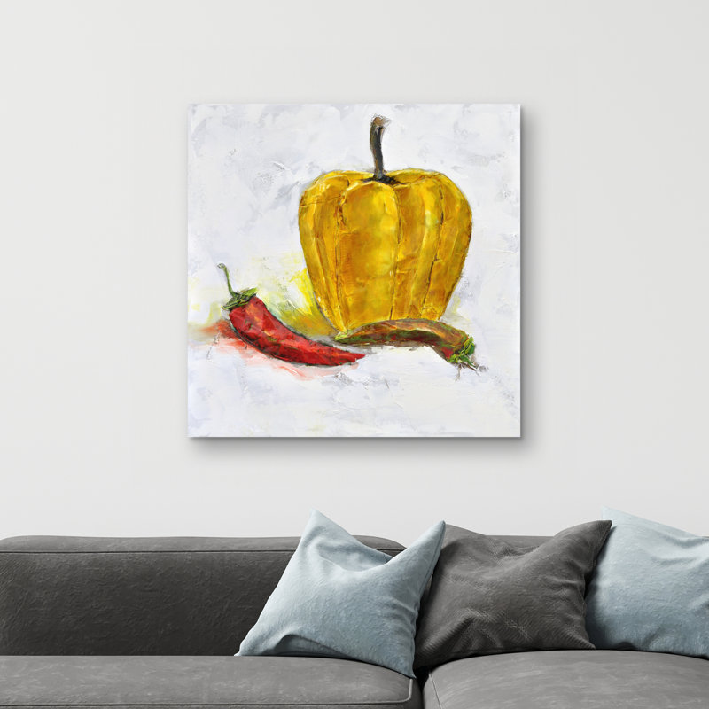 Peppers - 32"x32" art on canvas
