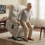 Fauteuil basculeur inclinable électrique avec repose-pieds prolongé Roder, revêtement en tissu-1801455530