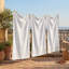 3-Pack Polyester Bath Towels with Gold Lines
