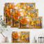 Forêt pleine de feuilles tombées en automne - peinture sur toile-60162082-60162087