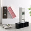Bibliothèque double 8 niveaux multi-fonctionnelle, armoire de rangement CD mince pour bureau à domicile, bibliothèque étroite haute avec tablettes réglables, apparence exquise, imperméable et solide, emballage testé 3A