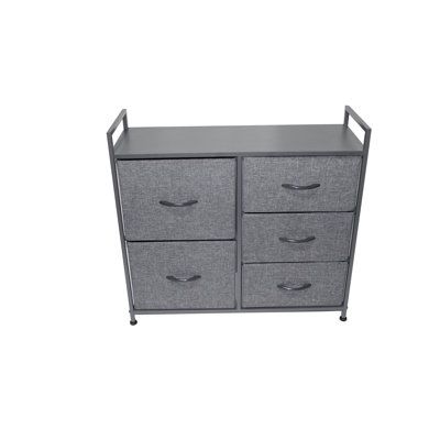Commode de rangement 5 tiroirs nola Losh